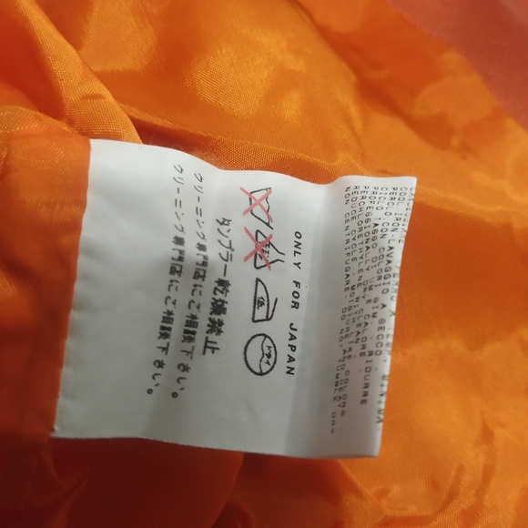 Orange sateen blazer - Picture 6 of 8